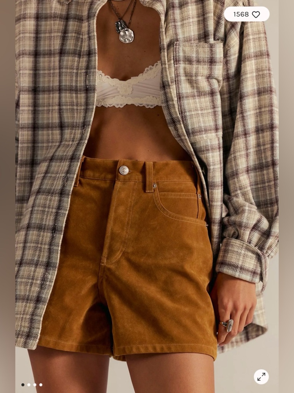 NWT We The Free Tippi Vegan Suede Shorts